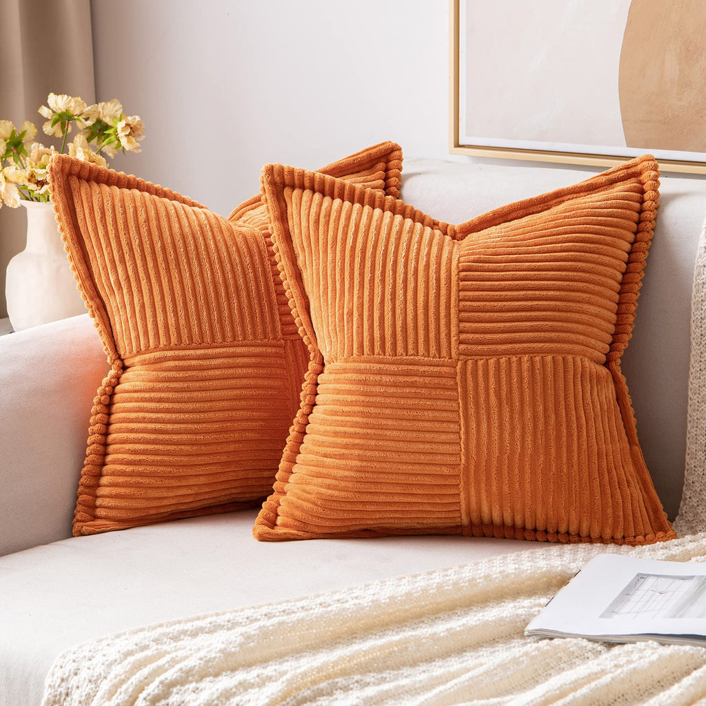 MIULEE Decorative Throw Pillow Covers for Couch 16x16 Inch Dustyblue 2 Pack