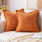 MIULEE Decorative Throw Pillow Covers for Couch 16x16 Inch Dustyblue 2 Pack