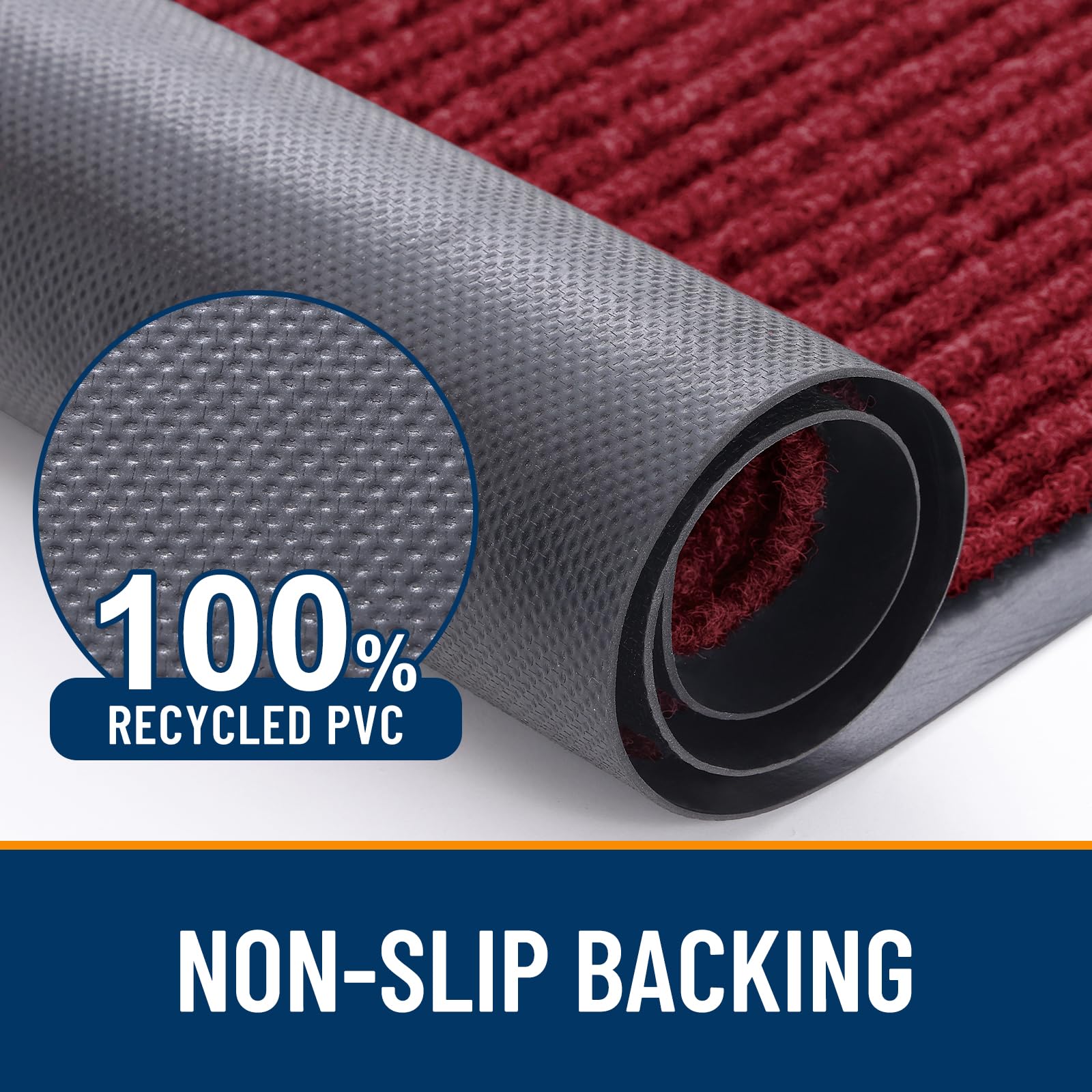 OLANLY Front Door Mat 33x21, Waterproof Heavy-Duty Indoor Outdoor Doormat