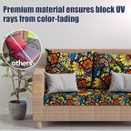 8Pcs Outdoor Cushion Covers, Stretch Patio Furniture Couch Chair Slipcovers