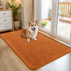 OLANLY Dog Door Mat for Muddy Paws 45x27, Super Absorbent Chenille Mud Mat