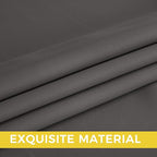 NICETOWN Room Darkening Draperies Curtains Panels, 2 Panels Grey W52 x L84