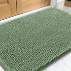 OLANLY Dog Door Mat for Muddy Paws 32x20, Super Absorbent Chenille Mud Mat