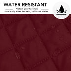 Easy-Going Sofa Slipcover L Shape Sofa Cover Sectional Couch Cover Furniture Protector Mat for Pets Dog Cat (Small, Christmas Red/Christmas Red)