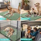 Smiry Dog Door Mat for Muddy Paws, Absorbent Non Slip Dirt Trapper, 48x30
