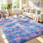 Ophanie 6x9 Area Rugs,Upgrade Non-Slip Fluffy Soft Rugs for Living Room,Large Shag Ivory Fuzzy Plush Rug,Shaggy Big Carpets for Bedroom,Kids Boys Girls Dorm Nursery Decor with Over 99 pcs Pile fibers
