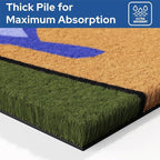 Barnyard Designs Natural Coco Coir Non-Slip Doormat (17x30, Spring Birds)