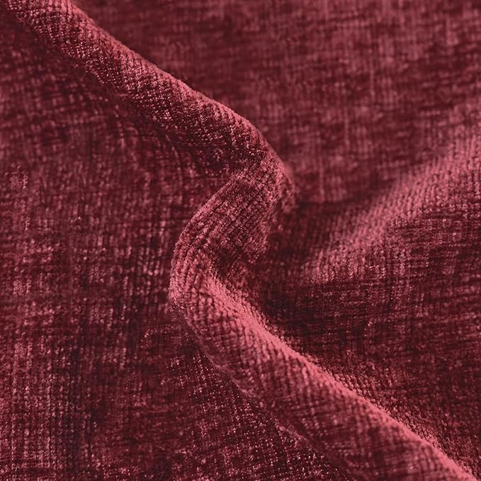 CaliTime Decorative Couch Throw Pillow Covers 18 X 18 Inches Burgundy