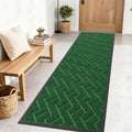 OLANLY Front Door Mat Outside 71x23, All-Season Absorbent Rubber Doormat