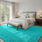 6x9 Area Rugs for Living Room Rug: Soft Fluffy Shag Teal Blue Rugs for Bedroom, Non-Slip Large Fuzzy Plush Rug Indoor Floor Carpet for Nursery Kids Boys Girls Room, Dorms, Playroom, Modern Home Decor