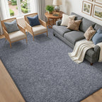5x7 Grey Blue/White Area Rug Non-Slip Washable Soft for Living Room Bedroom
