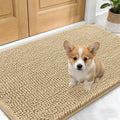 OLANLY Dog Door Mat for Muddy Paws 24x16, Super Absorbent Chenille Mud Mat