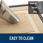 OLANLY Front Door Mat Outside 47x17, All-Season Heavy-Duty Rubber Doormat