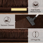 LOCHAS 2x8 Runner Rugs for Hallway, Fluffy Area Rugs for Bedroom, Brown