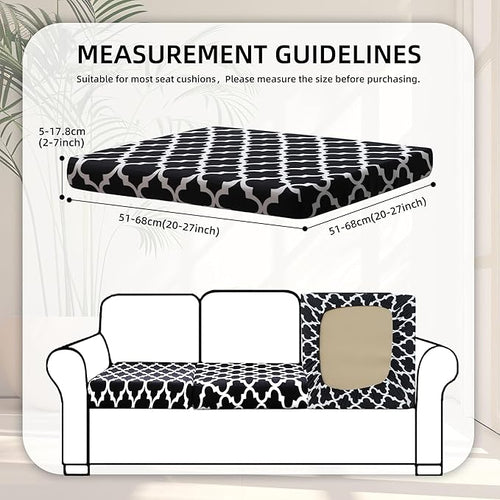 8 Pcs Outdoor Cushion Covers, Patio Sofa Cushion Covers Replacement