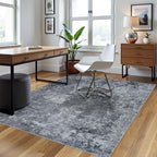 Aelenmu 4x6 Area Rugs for Living Room Washable Bedroom Dining Room Black