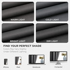 Joydeco Blackout Curtains 120 Inch Length 2 Panels Set, Thermal Insulated Long Curtains& Drapes 2 Burg, Christmas Drapes for Living Room Bedroom Window