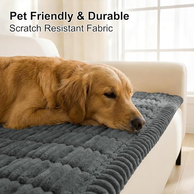 Smiry Couch Cover for Dogs, Non Slip Washable Sofa Protector for Pets
