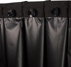 Amazon Basics Portable Blackout Curtain Shade with Suction Cups, Noise Reducing, Energy Saving, 50" W x 78"L, Black, 1-Pack