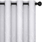 Deconovo Living Room Curtains 72 Inches Long, Blackout Curtains for Bedroom