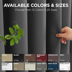 Joydeco Blackout Patio Sliding Door Curtains, Privacy Room Divider Curtains