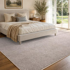 6x9 Large Oatmeal/White Area Rug Non-Slip Washable for Living Room Bedroom
