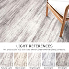 KOZYFLY 3x10 Ft Rug Modern Ombre Runner Rug for Hallway, Washable Kitchen Rugs Non-Slip Soft Striped Entryway Rug, Print Grey/Light Beige/Brown Abstract Carpet for Laundry Nursery