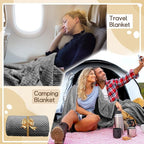 4 Pack Fleece Throw Blankets 50x60 Inches - Oeko-Tex Certified 100, 270 GSM Ultra Soft Plush for Bed, Couch and Cozy Gifts. 3D Waffle Texture, No Shedding No Pilling All Season (Dark Gray)