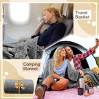 Tewloss 4 Pack Fleece Throw Blankets 50x60 Inches - Oeko-Tex Certified 100, 270 GSM Ultra Soft Plush for Bed, Couch and Cozy Gifts. 3D Waffle Texture, No Shedding No Pilling All Season (Dark Gray)