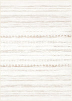 Nakagishi Area Rug Living Room Rugs: 6x10 Large Soft Machine Washable Boho Moroccan FarmNeutral Stain Resistant Indoor Floor Carpet for Bedroom Under Dining Table Home Office Decor-Cream Brown