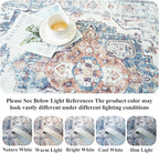 4x6 Living Room Area Rugs: Washable Boho Bedside Rugs Non-Slip Low Pile Small Carpet for Kitchen Bedroom Non-Shedding Floor Mat for Kids Room Office Dining Room(4x6，Brick)