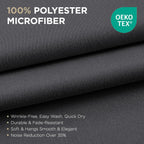 Joydeco Blackout Curtains 108 Inches Long 1 Panel, Thermal Insulated Long Curtains& Drapes 1 Piece, Room Darkening Grommet Drapes for Living Room Bedroom Window (W70 x L108 Inch, Dark Grey)