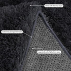 Rugs for Living Room 8x10, Soft Shaggy Modern Shag Area Rug for Bedroom, Upgrade Non-Slip Plush Fluffy Carpet for Kids Boys Girls Room Home Decor Aesthetic, Charcoal Gray