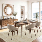 Soalmost Washable Area Rug 8x10 Large Soft Living Room Rugs Beige/Ivory