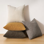 Topfinel Decorative Brown Throw Pillow Covers Cushion Cases, Set of 4 Soft Velvet Modern Double-Sided Designs, Rustic Fall Home Decor, Pillow Inserts Not Included 18x18 inch