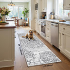 HEBE Hallway Runner Rug 2'x6', Washable Non Slip Kitchen Rug Runner