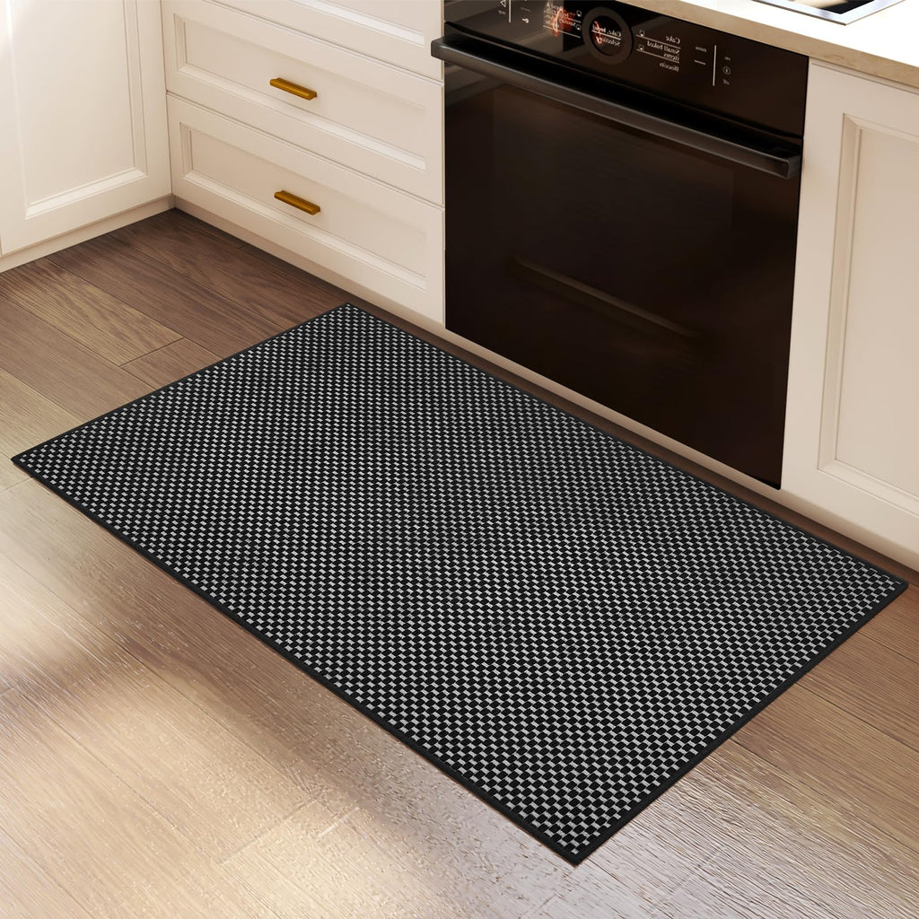 YDKGL Indoor Front Door Mat Entryway Rug Non Slip Washable Black 2x3 ft