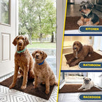 Muddy Mat® | Super Absorbent Door Mat Indoor, Microfiber Quick Dry Chenille Entryway Rug, Non-Slip Front Door Mat, Indoor Mats for Entryway, Machine Washable Pet Rug, Brown 59"x24"
