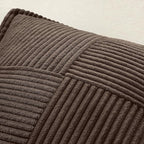 MIULEE Decorative Throw Pillow Covers for Couch 18x18 Inch Dark Brown