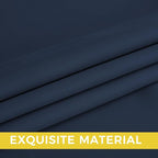 NICETOWN Room Darkening Draperies Curtains Panels, 2 Panels Navy Blue W52 x L63