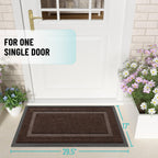 OLANLY Front Door Mat Outside 29.5x17, All-Season Heavy-Duty Rubber Doormat