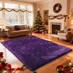 Shag Area Rugs for Bedroom Living Room,5X8 Ultra Soft Purple Fluffy Area Rugs for Dorm,Indoor Carpet Plush Rugs for Living Room Home Decor, Purple