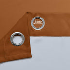 Yakamok Ombre Curtains Burnt Orange and Greyish White for Bedroom,52Wx84L