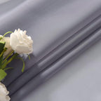 SpaceDresser Basic Rod Pocket Sheer Voile Window Curtain Panels Grey 1 Pair 2 Panels 26 Width 24 Inch Long for Kitchen Bedroom Children Living Room Yard(Grey,26 W x 24 L)