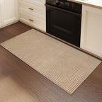 YDKGL 2x4 ft Entryway Rug Indoor Door Mat Non Slip Boho Woven Washable Area Rugs Kitchen Runner Rug Mat, Front Entry Rugs Entrance Doormat for Hallway Porch Bathroom Laundry Room, Brown 24"x48"