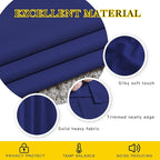 NICETOWN Blackout Window Curtains for Bedroom - Grommet Top Room Darkening Thermal Insulated Solid Vertical Drapes for Flat/Apartment (2 Panels, 46 x 63 Inch, Navy Blue)