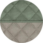 PureFit Reversible Quilted Sofa Cover, Water Resistant Slipcover Furniture Protector, Washable Couch Cover with Non Slip and Elastic Straps for Kids, Dogs (Oversized Loveseat, Greyish Green/Beige)