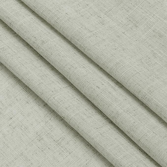 Sage Green Kitchen Cafe Curtains 45 Inch Length 2 Panel Set Back Tab Rod Pocket Semi Sheer Light Filtering Short Curtain Farmhosue Small Curtains for Basement Window Bathroom Living Room 52x45