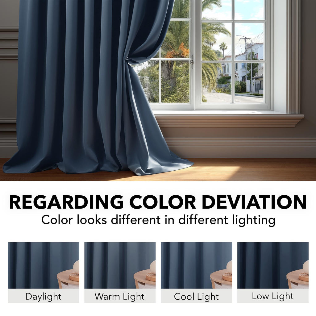 Deconovo Blackout Curtains for Bedroom, Living Room Curtains 72 Inches Long