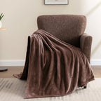 BEDELITE Fleece Blanket Twin Size Brown Throw Blankets for Couch & Bed, Luxury Plush Cozy Fuzzy Blanket 60x80 inches, Super Soft Warm Lightweight Throw Blanket for Travel Camping